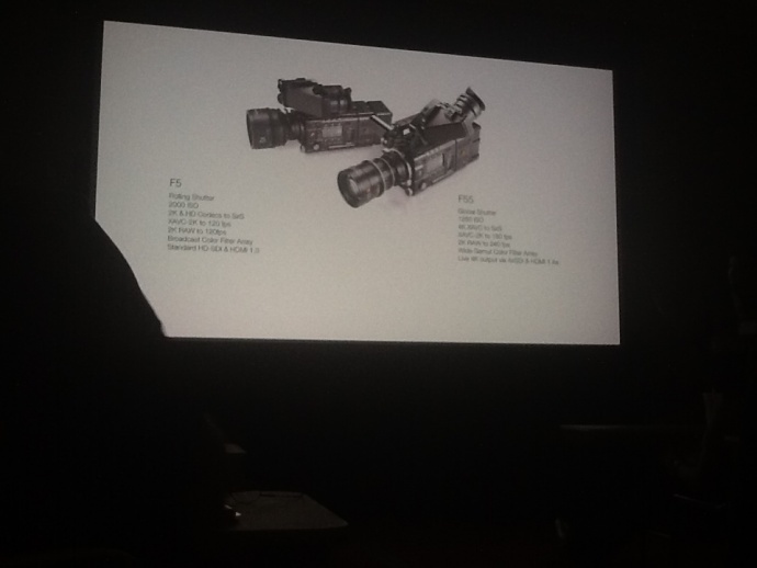 NAB2013 4月7日展会报道(二):Sony F5/F55 的4K战略